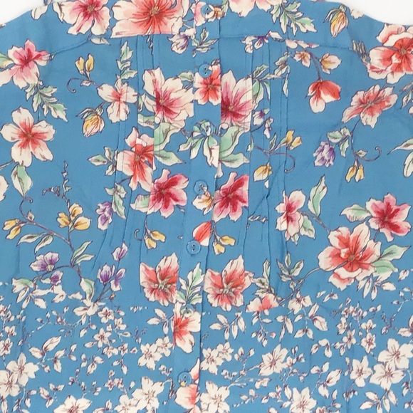 Blue Vintage Boho Floral Cami Top for Women - Picture 8 of 8